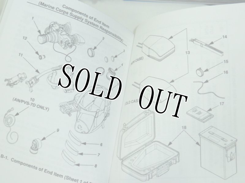 画像18: 米軍実物.ナイトビジョン.AN/PVS-7B OPERATORS MANUAL.マニュアル (18)