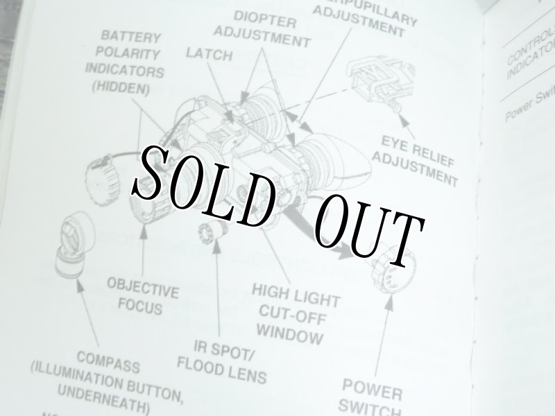 画像7: 米軍実物.ナイトビジョン.AN/PVS-7B OPERATORS MANUAL.マニュアル (7)