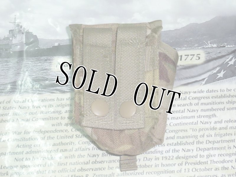 画像2: 米軍実物 マルチカム　ハンドグレネード ポーチ (2)