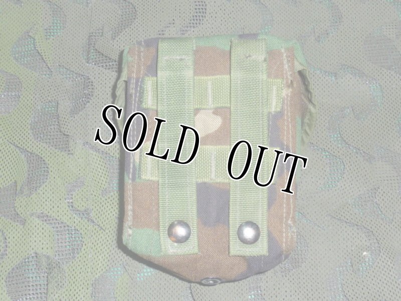 画像2: 米軍実物,　MOLLE 100連　ポーチ　ウッドラ ンド (2)