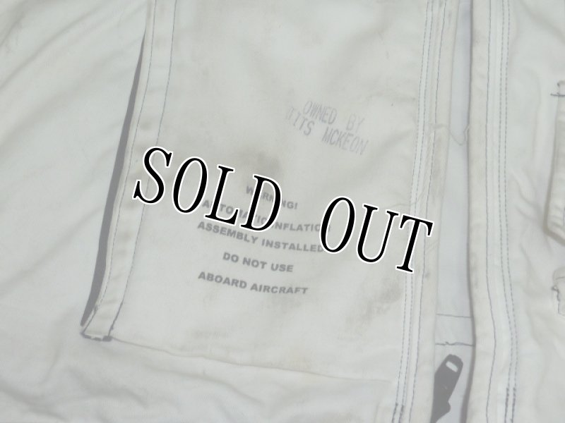 画像6: 米軍放出品,LIFE RESERVER VEST　ホワイト　L (6)