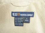 画像4: 米軍放出品 5.11タクティカル 　TACLITE PRO ロングスリーブシャツ　S (4)