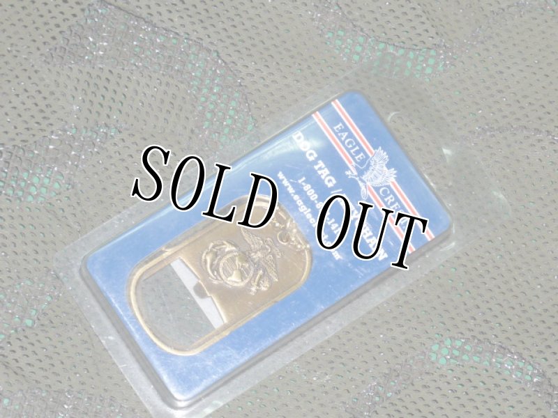 画像1: 米軍放出品 USMC 公認 DOG TAG BOTTLE OPENER  (1)