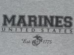 画像2: 米軍放出品,US MARINES　キッズTシャツ　S (2)