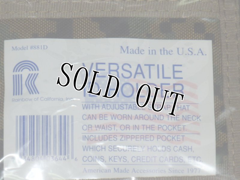 画像4: 米軍放出品.RAINBOW VERSATILE ID HOLER (4)