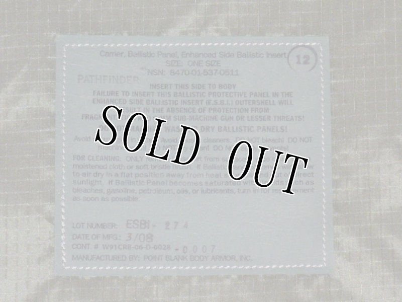 画像3: 米軍実物　サイドプレート　ACU ESBI CARRIER  (3)