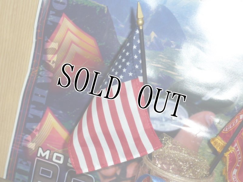 画像2: 米軍放出品 US MARINE セレモニー MINI FLAGS (2)