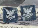 画像2: 米軍実物　US NAVY NWU 襟章 階級章　(PO2) 1ペア (2)