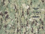 画像2: 米軍実物　US NAVY,　迷彩ジャケット　TYPEIII　L-L (2)