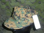 画像1: 米軍実物,US NAVY ウッドランドマーパットCAP　LARGE (1)