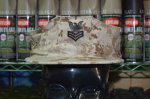 画像1: 米軍実物,US NAVY デザートマーパットCAP　LARGE (1)