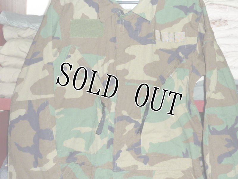 画像2: 米軍実物,迷彩　メカニックカバーオール　S (2)