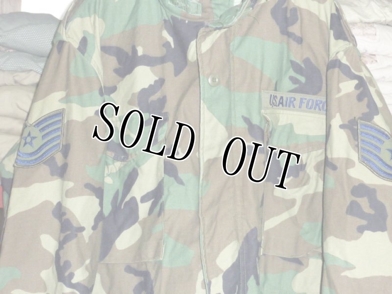 画像2: 米軍実物,USAF M-65フィールドジャケット　L-R (2)