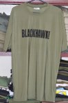 画像1: 米軍放出品　BLACK HAWK  ティカルタイトドライT-シャツ OD (1)