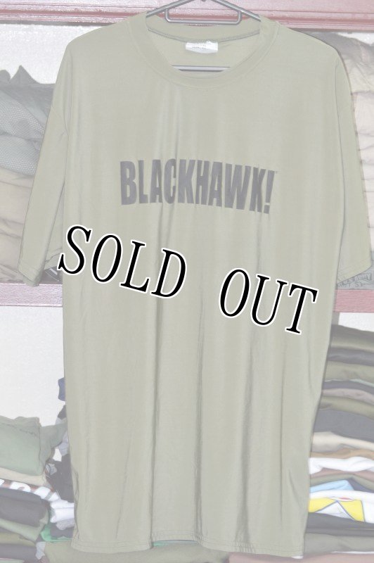 画像1: 米軍放出品　BLACK HAWK  ティカルタイトドライT-シャツ OD (1)