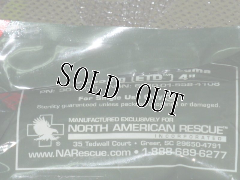 画像2: 米軍実物. NORTH AMERICAN RESCUE 緊急圧迫止血包帯 (2)