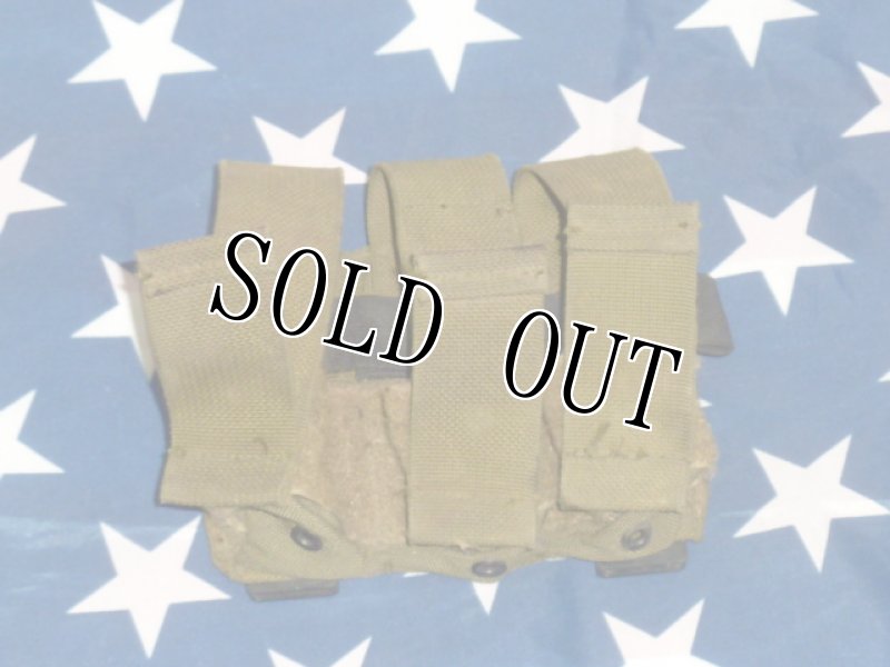 画像2: 米軍放出品 パトリオットパフォーマンス トリプル マガジンポーチ OD (2)