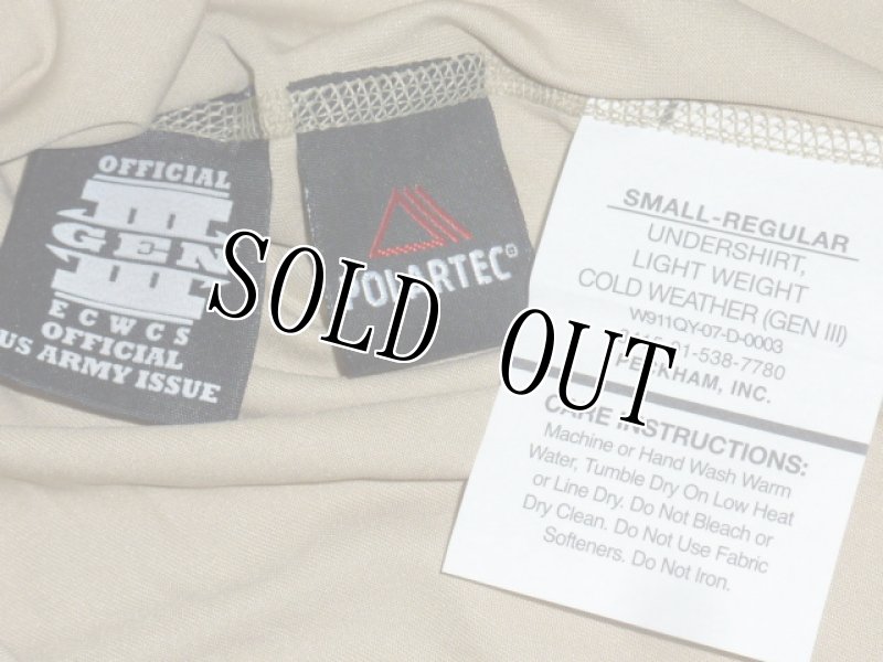 画像4: 米軍実物,UNDERSHIRT,LIGHT WEIGHT COLD WEATHER(GENIII) S-R (4)