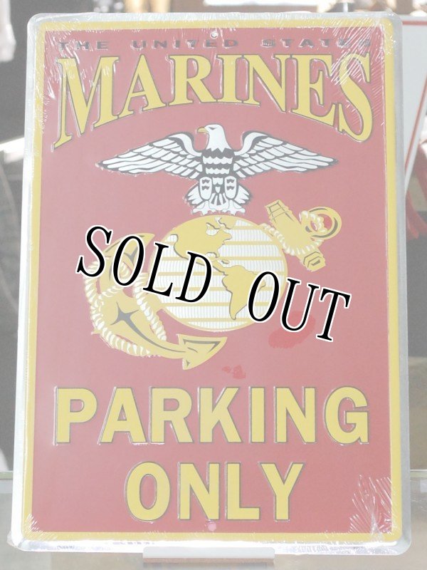 画像1: 米軍放出品 US MARINE  ONLY  PARKING プレート (1)