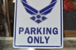 画像3: 米軍放出品 US AIR FORCE  ONLY  PARKING プレート (3)