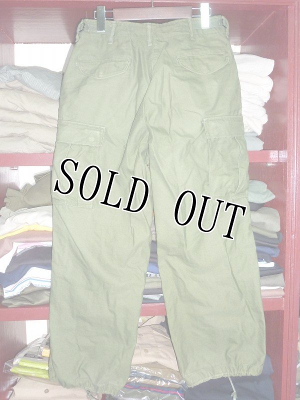 画像2: 米軍実物,M-65フィールドパンツ OD S-S (2)