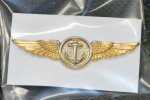 画像1: 米軍放出品 Navy Aviation Observer Wings ピンバッチ (1)