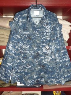 米軍実物 US NAVY, 迷彩ジャケット M-R NWU.（NAVY）