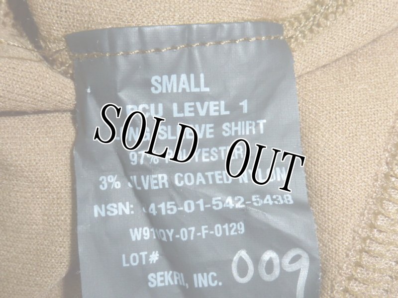 画像3: 米軍放出品,特殊部隊支給,PCU LEVEL 1 LONG SLEEVE SHIRT　S (3)