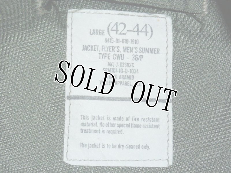 画像9: 米軍実物,CWU-36/P フライトジャケット L (9)