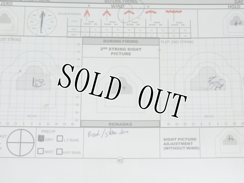 画像15: 米軍実物　RIFLE TRAINING DATABOOK (15)