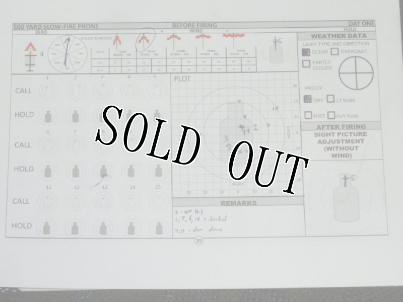 画像14: 米軍実物　RIFLE TRAINING DATABOOK (14)