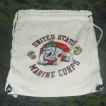 画像1: 米軍放出品 海兵隊 USMC ナップザック (1)