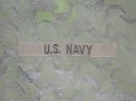 画像1: 米軍実物　U.S.NAVY  ネームテープ　OD (1)