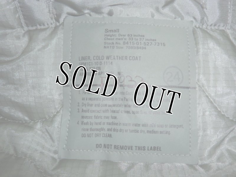 画像3: 米軍実物 ACU M-65フィールドジャケットライナー SMALL (3)