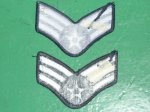 画像2: 米軍実物　U,S,A,F　Senior Airman　1ペア (2)