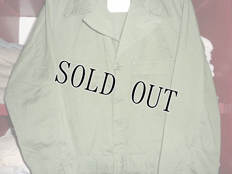 画像2: 米軍実物,カバーオール/つなぎ　42R　OD (2)