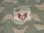 画像1: 米軍実物　U,S,A,F　軍曹スタッフ・サージャント  (SSgt)  (1)