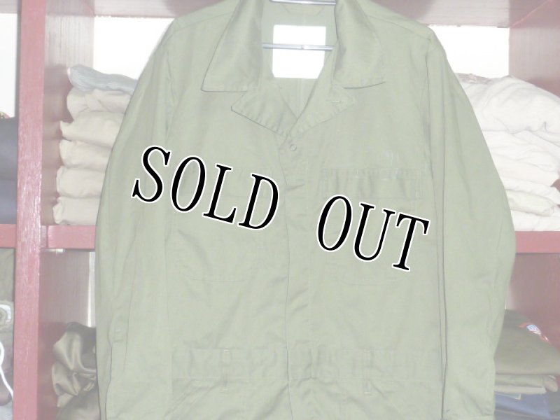 画像2: 米軍実物,カバーオール/つなぎ 40S OD (2)