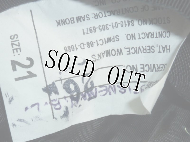 画像7: 米軍実物 US Navy Womans Dress White Hat (7)