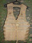 画像1: 米軍実物,　MOLLE II　MODULAR LIGHTWEIGHT  LOAD-CARRYING EQUIPMENT  VEST,FLC,W/ZIPPER  USMC MARPAT COYOTE BROWN　コヨーテベスト (1)