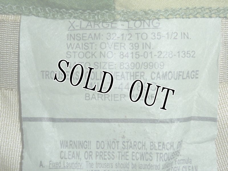 画像4: 米軍放出品.TROUSERS,COLD WEATHER,CAMOUFLAGE XL-L (4)