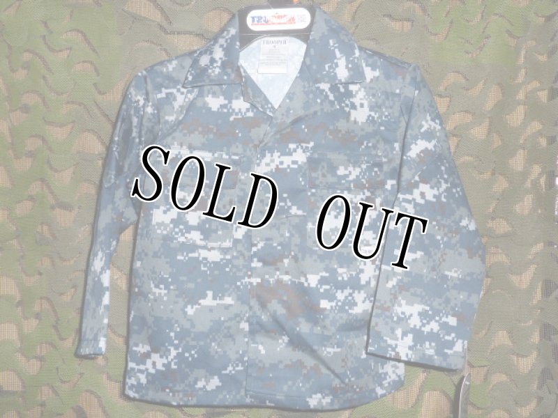 画像2: US NAVY,　キッズ　迷彩ユニフォームセット　4 (2)