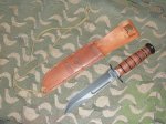 画像1: 米軍実物　KA-BAR　USMC　サバイバルナイフ (1)