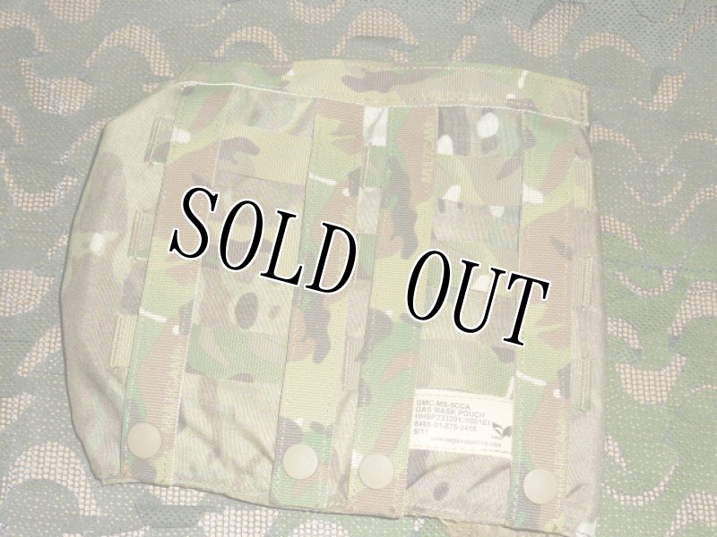 画像2: 米軍実物 EAGLE製 MOLLE マルチカム ガスマスク ポーチ (2)