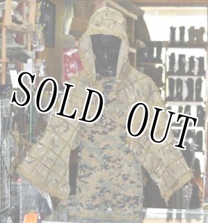 海兵隊実物・ギリースーツ&ハットのセット 海兵隊実物 オードナンス製 デザートマーパット ギリースーツ