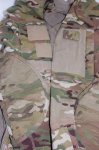 画像3: 米軍実物,マルチカム COMBAT SHIRT　コンバットシャツ　LARGE (3)