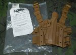 画像1: 米軍実物　BLACKHAWK LEG  HOLSTER　U.S.M.C 支給品　ホルスター (1)