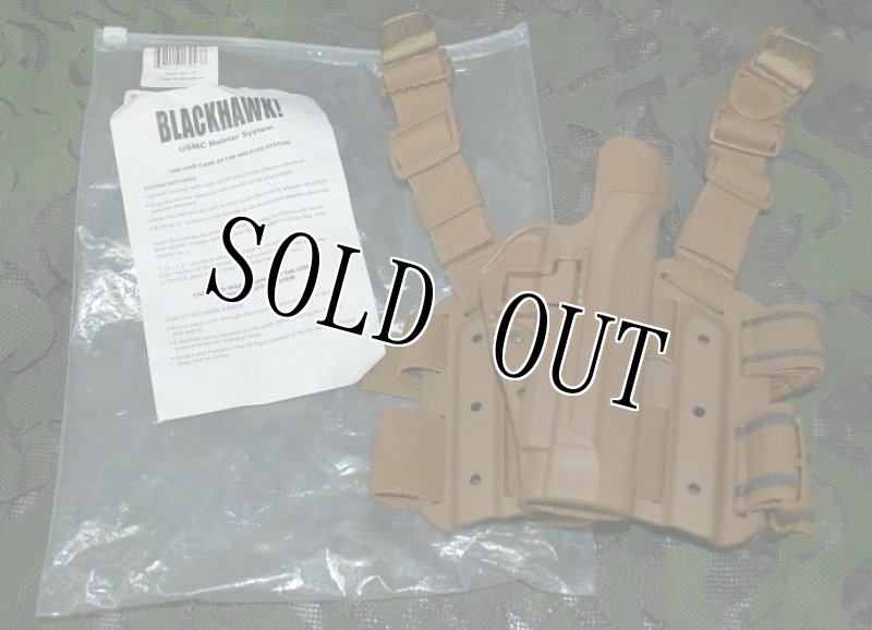 画像1: 米軍実物　BLACKHAWK LEG  HOLSTER　U.S.M.C 支給品　ホルスター (1)