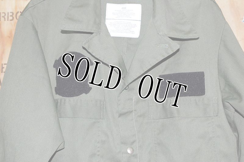 画像2: 米軍実物,カバーオール/つなぎ 46R OD (2)