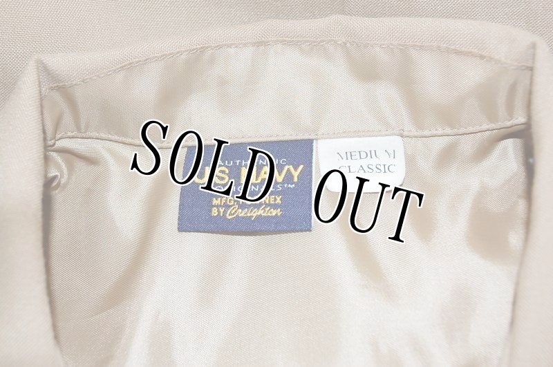 画像5: 米軍放出品,US NAVY サービスドレスシャツ M (5)